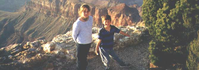 Donna Faberman's photo of Monica and Max at the Grand Canyon