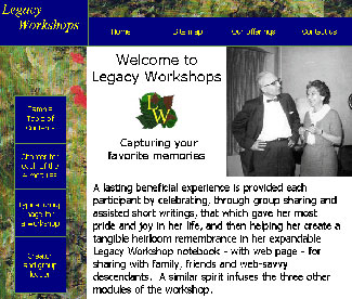 The Legacy Workshops web page